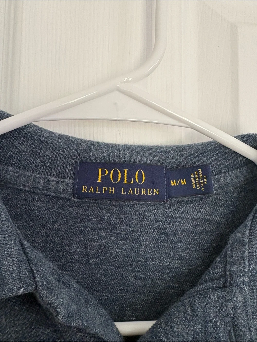 Polo Ralph Lauren Men’s Heather Blue Short Sleeve Polo Shirt Medium Summer Shirt